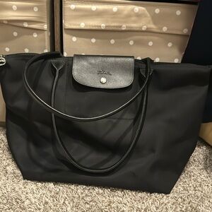Black Large Longchamp Tote
